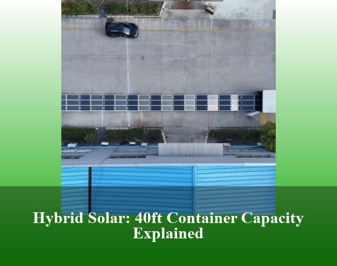 Hybrid Solar: 40ft Container Capacity Explained